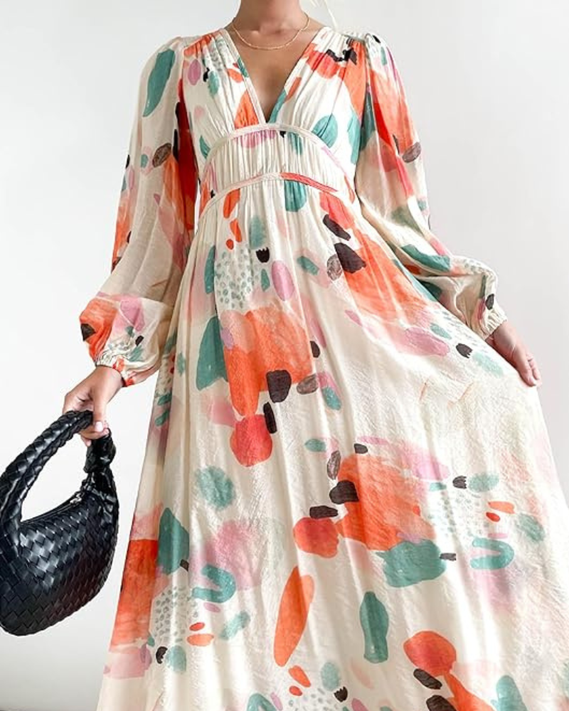 Celine | Abito Femminile Elegante con Fantasia Floreale - Stile Unico per Ogni Occasione