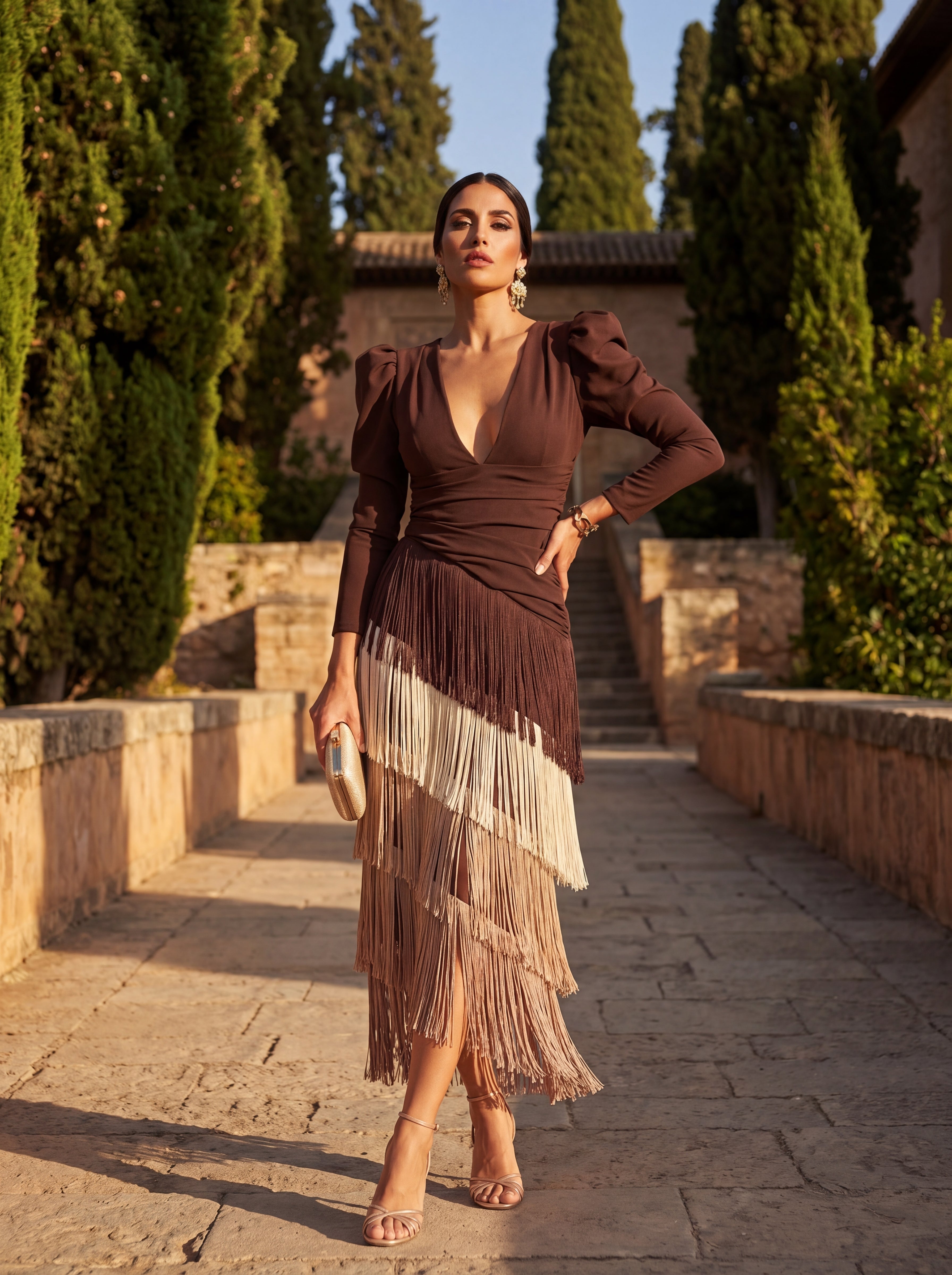 Vestito Ronda con Frange: Eleganza e Stile Unico!