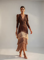 Sofia | Abito Elegante con Frange - Stile e Raffinatezza per Ogni Occasione!