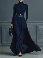 Elora™ | Abito Maxi Elegante con Collo Alto - Stile e Comfort per Ogni Occasione!