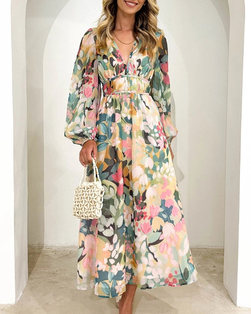 Celine | Abito Femminile Elegante con Fantasia Floreale - Stile Unico per Ogni Occasione