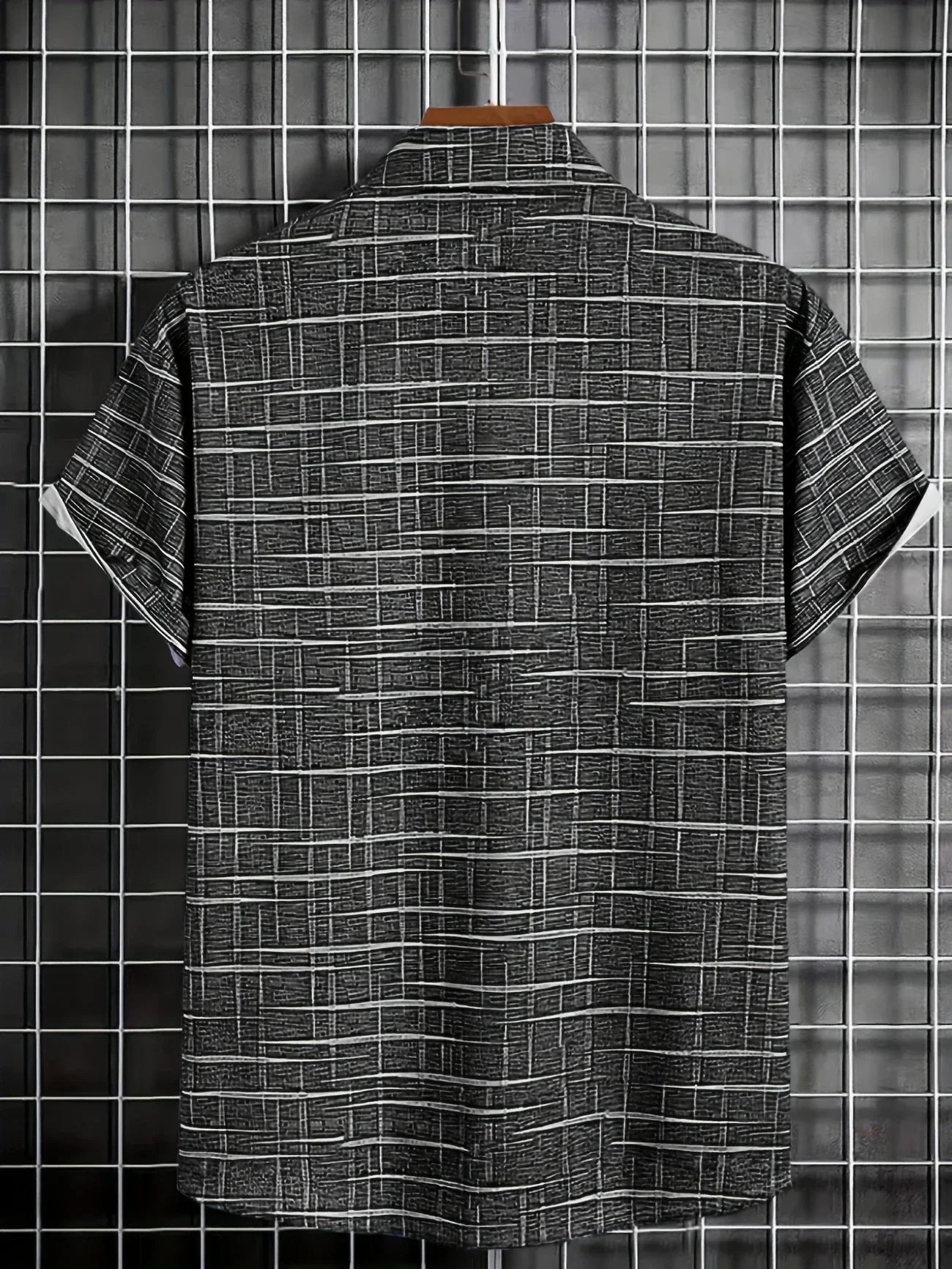 Camicia Haroyan Trendy con Motivo a Righe e Quadri - Stile Unico per Ogni Occasione!