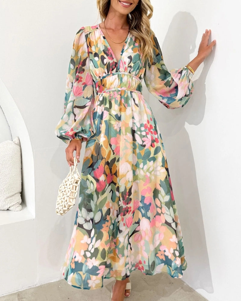 Celine | Abito Femminile Elegante con Fantasia Floreale - Stile Unico per Ogni Occasione
