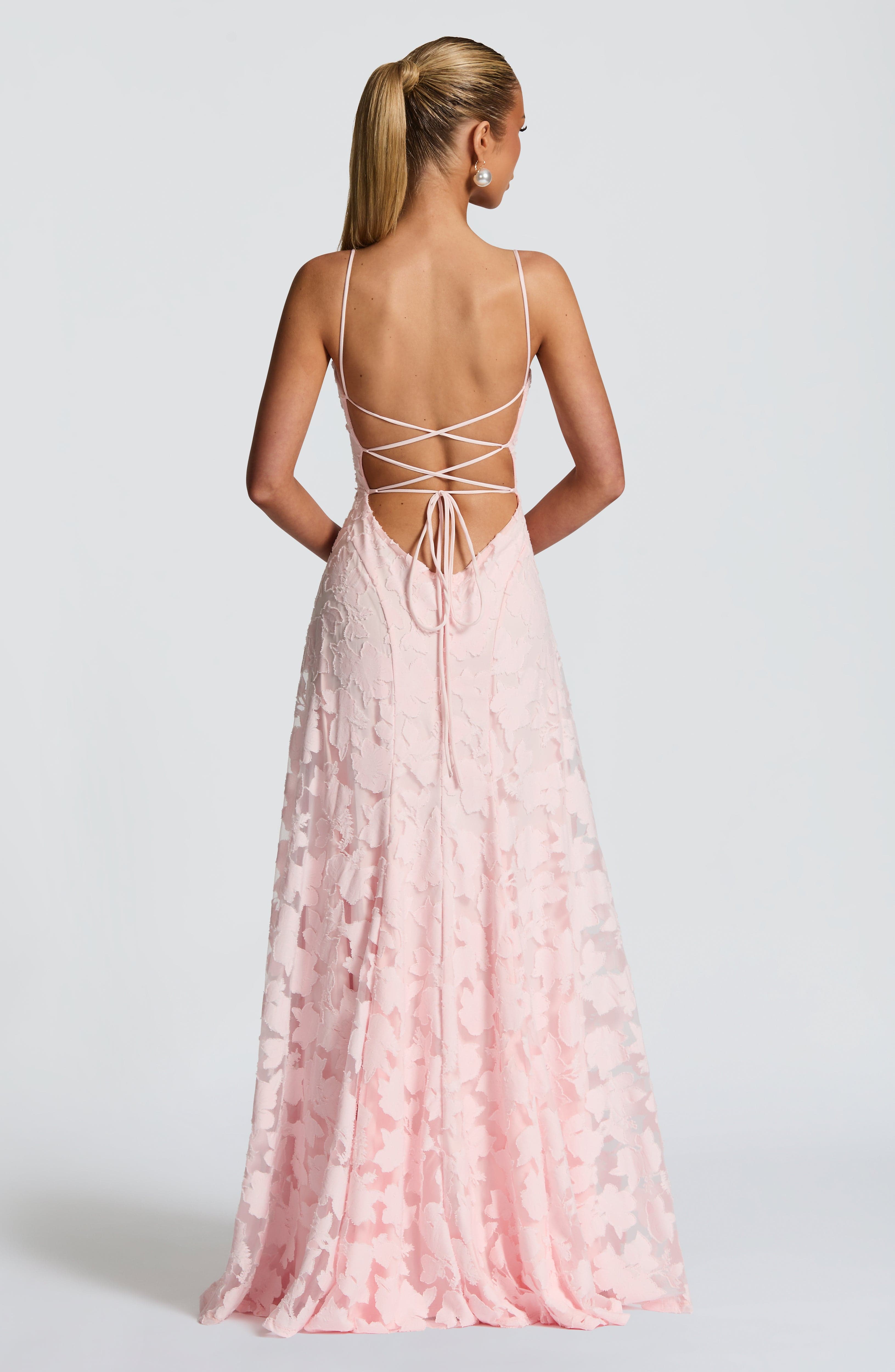 Francisa - Maxi Abito Elegante con Corsetto in Pizzo per un Look da Sogno