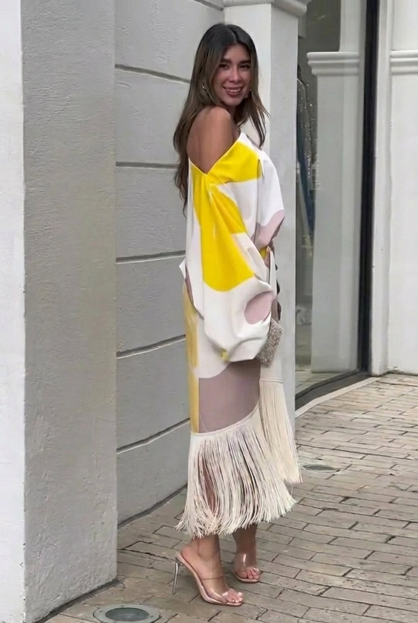 Daniela | Set di Due Pezzi con Frange Eleganti - Stile e Comfort!