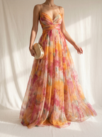Giselle | Maxi-Abito Floreale Incantevole per un Look da Sogno