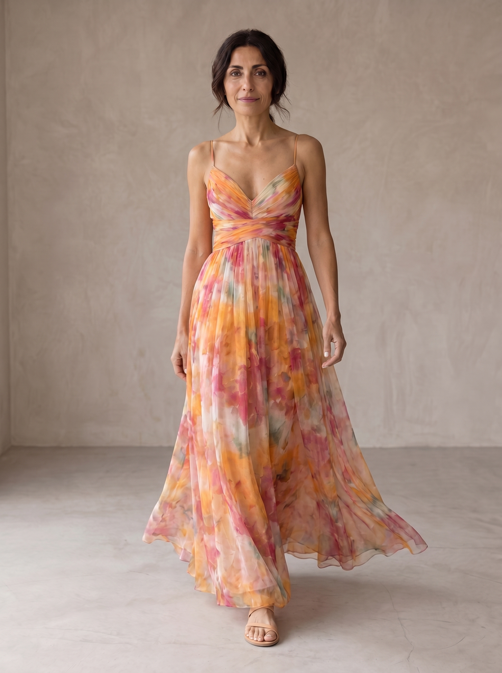 Giselle | Maxi-Abito Floreale Incantevole per un Look da Sogno