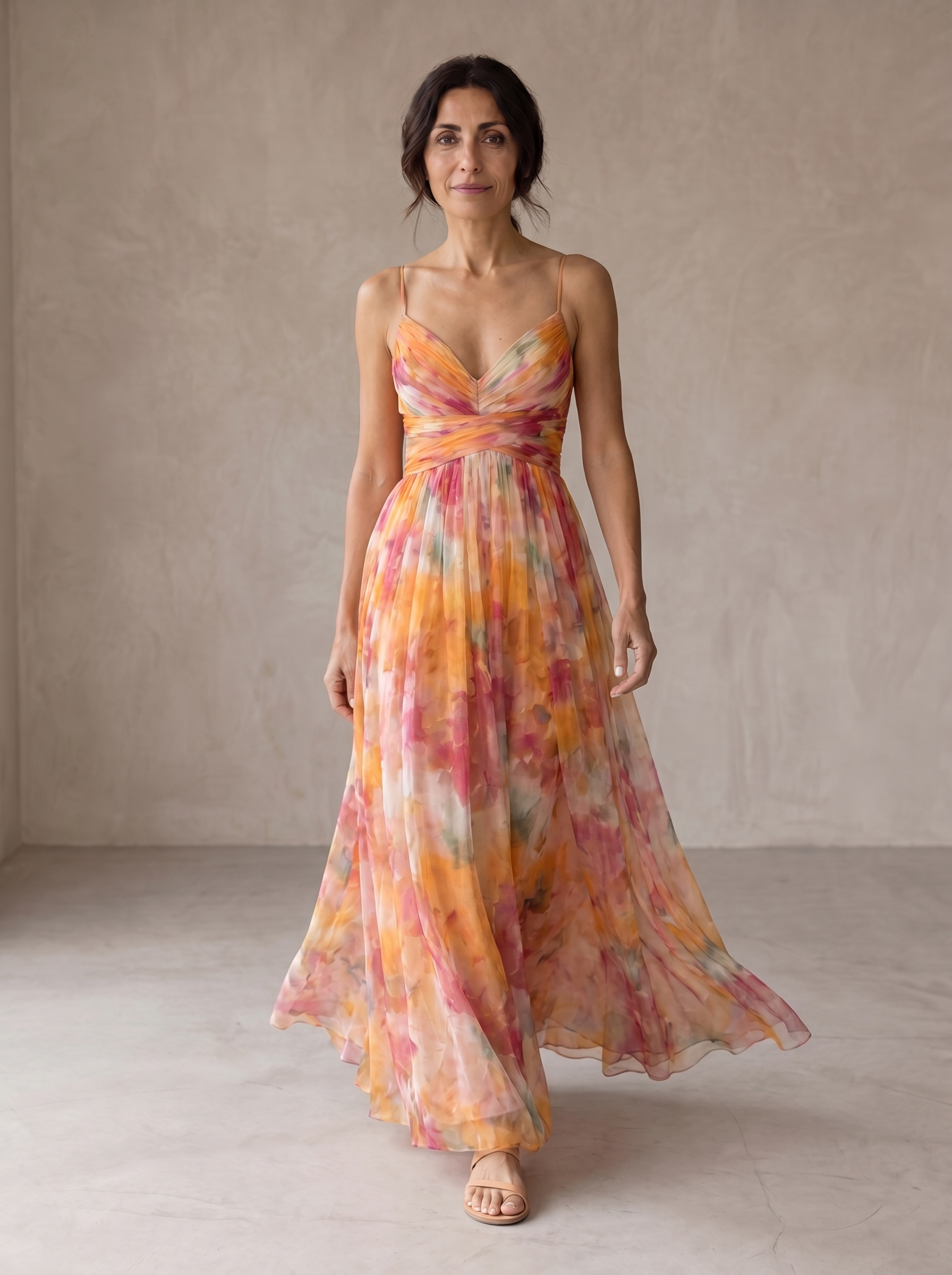 Giselle | Maxi-Abito Floreale Incantevole per un Look da Sogno