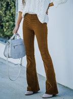 CLAIRE | Pantaloni a Zampa d'Elefante in Velluto Vintage - Stile Unico e Comfort Incredibile!