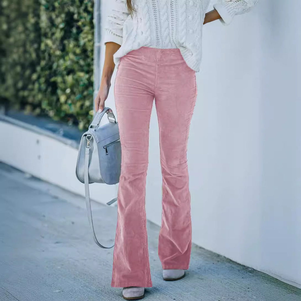CLAIRE | Pantaloni a Zampa d'Elefante in Velluto Vintage - Stile Unico e Comfort Incredibile!