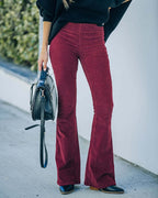 CLAIRE | Pantaloni a Zampa d'Elefante in Velluto Vintage - Stile Unico e Comfort Incredibile!