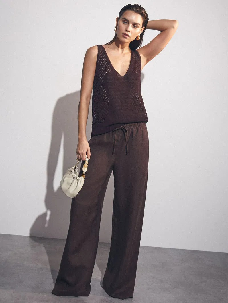 GLYJEL | Pantaloni a Gamba Larga Relaxed: Comfort e Stile per Ogni Occasione!