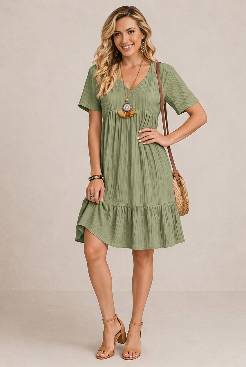 ROVENA | Mini Abito Boho Chic per un Look Unico