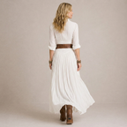 OLIVIA | Abito Lungo Elegante con Colletto - Stile e Comfort per Ogni Occasione
