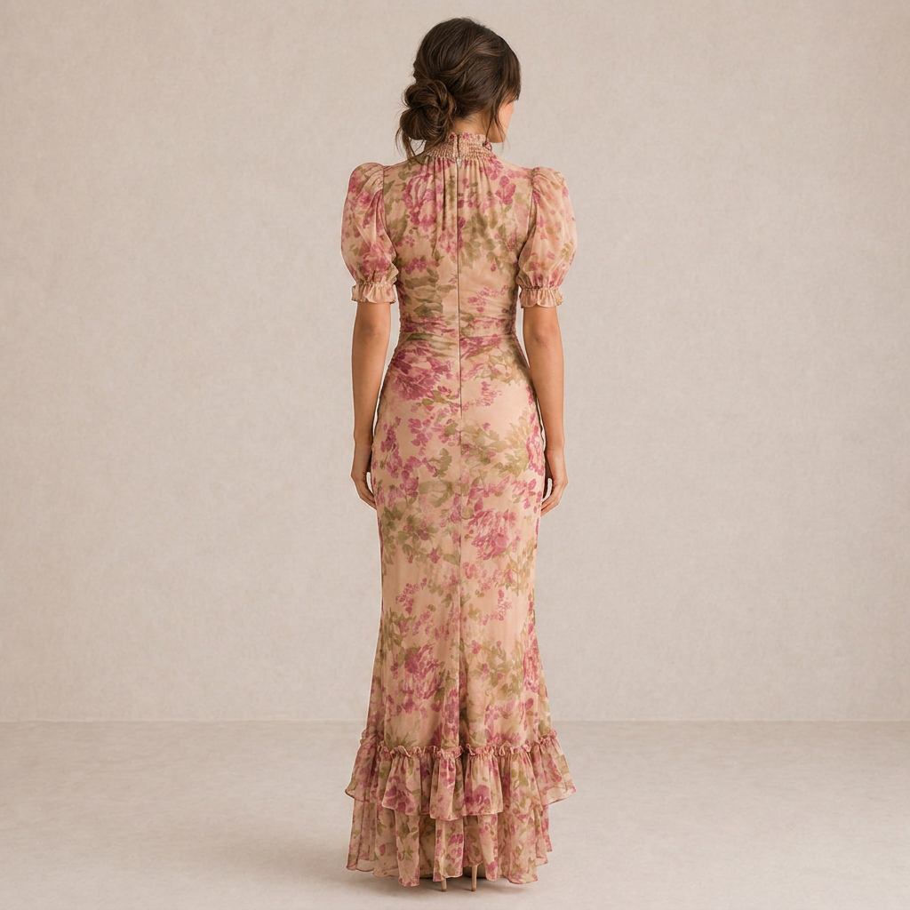SAE | Maxi Abito Rosa Elegante - Stile e Comfort per Ogni Occasione!