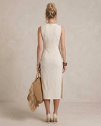 YASSI | Abito Midi a Coste - Eleganza e Comfort per Ogni Occasione!