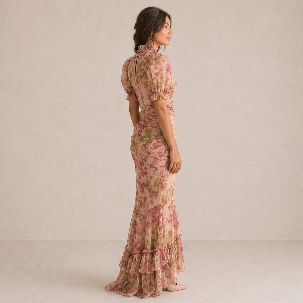 SAE | Maxi Abito Rosa Elegante - Stile e Comfort per Ogni Occasione!