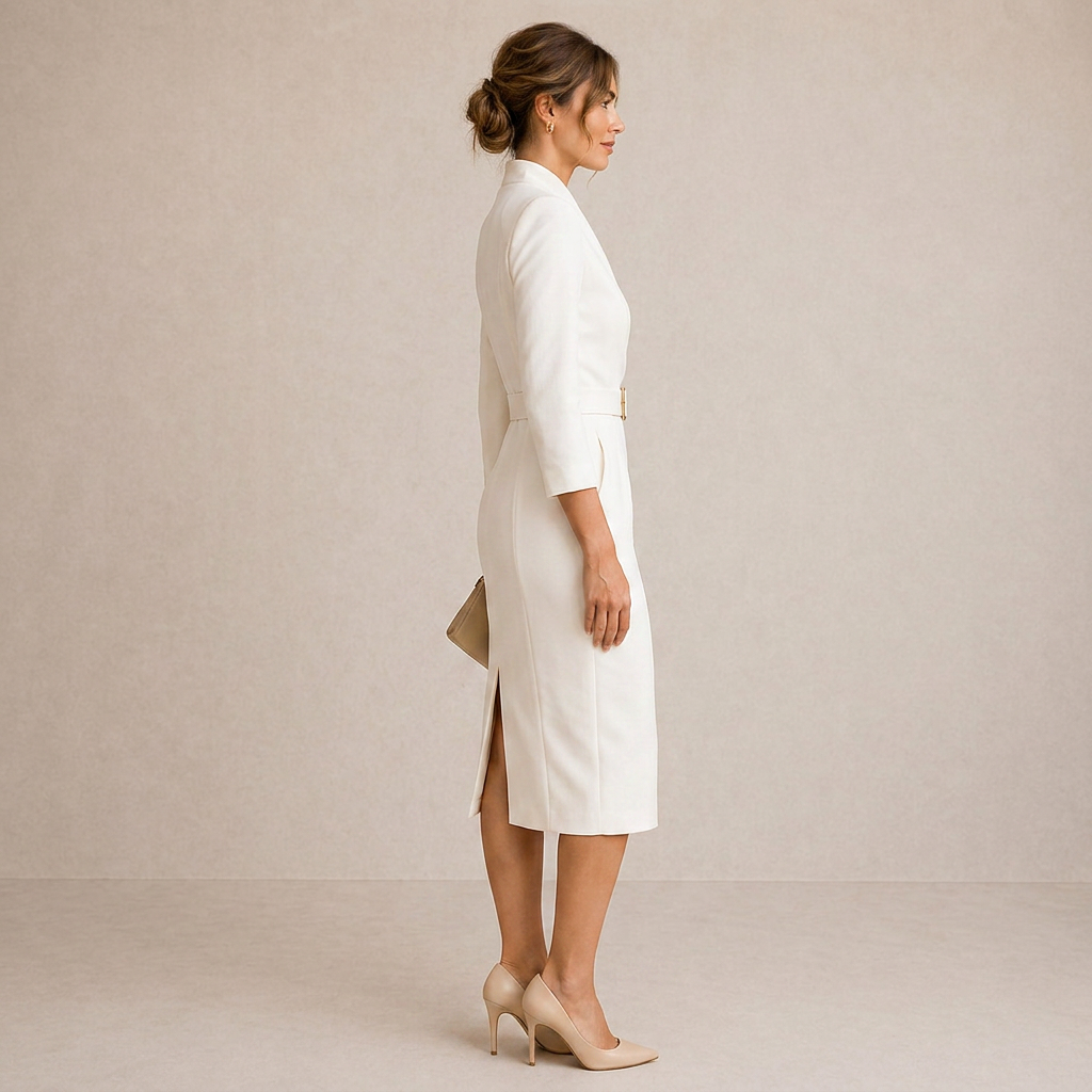 TIVARA | Abito Nero Elegante con Cintura - Stile e Comfort per Ogni Occasione