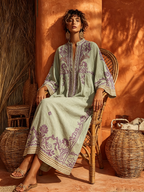 Celestina | Abito Boho Ricamato con Stile Mediterraneo - Eleganza Unica per Ogni Occasione!