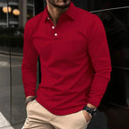 Maglietta Polo James Casual a Maniche Lunghe - Stile e Comfort per Ogni Occasione!