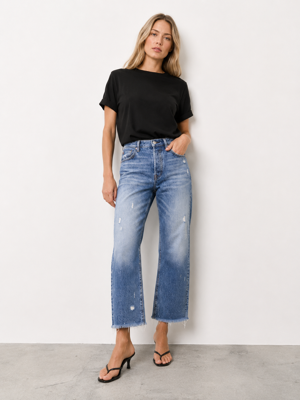 Jeans Dritti Cropped Retro per Donna - Stile Vintage e Comfort Unico!