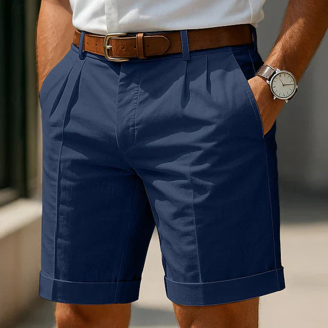 MARCO & BIANCA MILANO | Pantaloni Corti Estivi Plissettati per Uomo - Stile e Comfort